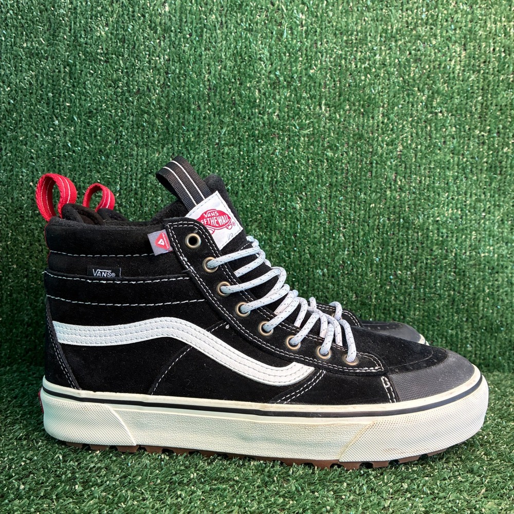 Vans Sk8-Hi MTE-2 HydroGuard Suede Winter Sport Sneaker Black Mens 9.5 Womens 11
